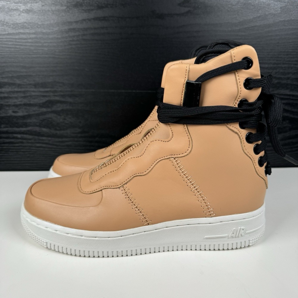 NIKE AF1 Air Force 1 Rebel XX Praline Tan Black High Top Shoes Womens 5.5 - New